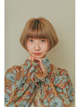 イーストハムネオ(EAST HAM NEO) マッシュ系ショートボブ×ハイトーンベージュ