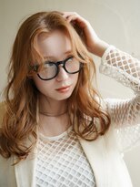 マセナ(Masena)&nbsp;センターパートミディアム×オレンジベージュ×Masena 7