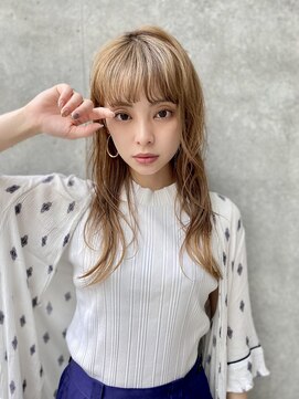 ユアーズヘア 新宿三丁目店(youres hair) かきあげロング　フェアリーカール　ゆる波ウェーブ