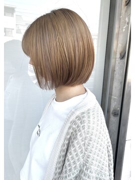 リル 住吉店(LiL) ミニボブ×ミルクティーベージュ