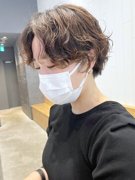 アルバム 渋谷パルコ(ALBUM) ニュアンスパーマショート_グレージュカラーボブウルフ_ba351752