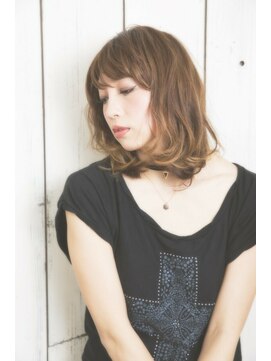 ニコ(NiCO) 【NiCO 八戸】くせ毛風 カール 伸ばしかけ ふわミディ ボブ ♪