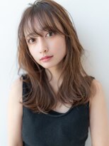 メゾンバイハバナ(maison by HAVANA)&nbsp;20代30代大人かわいいグレージュカラーミディアムレイヤー