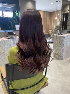 ポラリス(Polaris) 森田　ピンクカラー　暖色系ブリーチなし