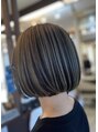 ヘアーアンドメイク アビディング(hair&make abiding) アンブレラカラー。表面ブリーチで陰影を作るカラーです。