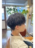 波巻きパーマツイストスパイラルパーマ刈り上げ