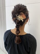 アイズ(I's)&nbsp;編みおろし×シニヨン×三つ編み×心斎橋結婚式大人気