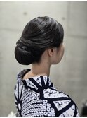 着物ヘア☆タイトシニヨン