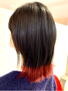 アズールサン 草加西口店(azule-sun) 裾カラー,チェリーブラウン,ピンクカラー【草加】