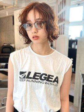 シティ(sity.) ボブパーマ　酸性パーマ　ブリーチなしカラー　ダブルカラー