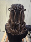 リボンヘア☆ハーフアップ