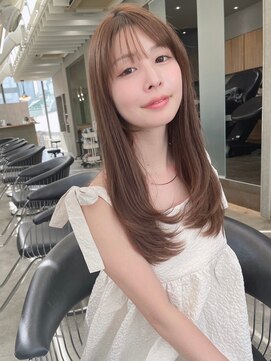 ロンドワン 三宮元町(Lond one) ロングヘア/レイヤーカット/顔周りカット/フェイスレイヤー/前髪