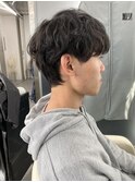 ナチュラルパーマ×マッシュ　似合わせカット　メンズパーマ