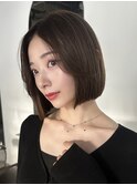 【ボブ】結べるボブ/ミニウルフ/チェリーブラウン/美髪