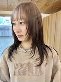イヤリングカラー_デザインカラー_レイヤーカット_ウェットヘア