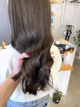 シェル 津山の手店(shel) 20代30代大人可愛いダブルカラーアッシュグレージュ