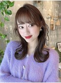 20代30代ワンホンくびれコテ巻き風リバースカール韓国風パーマ