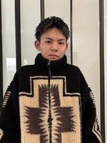 ラパンセヴェール(LA PENSEE VERT) 刈り上げスパイキーショート+ハイライトカラー