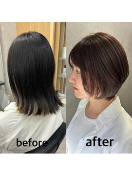 ウル バイ ドット(ulu by dot.) 【仁藤】髪質改善カラー/ショートボブ[町田/町田駅/髪質改善]