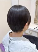黒髪ショート　就活ショート　京都美容室　進詩織
