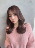 美髪レイヤーカット/顔まわりレイヤー/くびれミディアムレイヤー