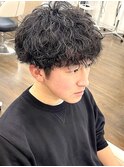 宇都宮メンズパーマ波巻きスパイラルパーマ波巻きパーマツイスパ