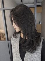 エトワ 中央店(etoi)&nbsp;大分ミディアムボブレイヤーかるめ韓国レイヤーくびれスタイル