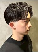 カルマパーマ ニュアンスパーマ センターパート 韓国風ヘア 