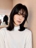 【自然にまとまる艶髪へ】 カット＋ストレート＋前処理ケア