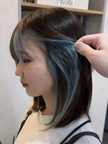 ルーチェ(Lu-che)&nbsp;フェイスフレーミング/インナーカラー×ブルー