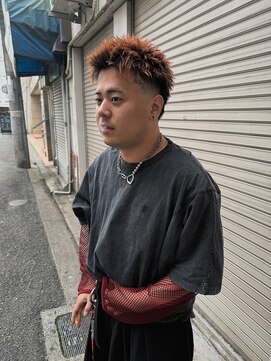 ハイセンス(HISENSE) メンズカットマレットヘアスパイキーショートフェード【GIA】