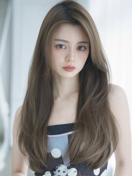 アグ ヘアー オーベル 長岡古正寺店(Agu hair aubel) 《Agu hair》ロングレイヤー 顔まわりレイヤー 透明感カラー