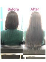 マーメイドヘアー(mermaid hair) 黒染めボブからロング☆エクステ細め40本