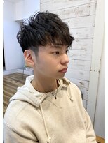 レンク(LENC)&nbsp;ショート　パーマ　マッシュ　刈り上げ