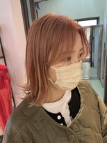 コワファーストナガサキシャンプーボーイ(COIFF1RST NAGASAKI SHAMPOO BOY)&nbsp;オレンジベージュ　1ブリーチダブルカラー　ブリーチなしWカラー