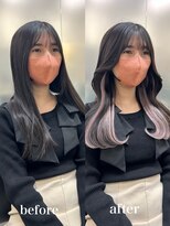 リリー(Lilley)&nbsp;【lilley 稲永麻衣】インナーエクステ+韓国ヘア