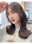 大人かわいい韓国レイヤーカット こだわりの顔まわりカット