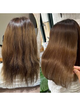 ヒアー 神戸三宮元町(here) 髪質改善/艶ボルドー/ベビーバング/プレミアムカラー