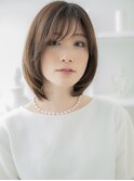 大人ハイライト艶カラーショートマッシュボブh2越谷30代40代!