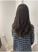 20代30代エクステロンググレージュ毛先パーマ伸ばしかけ