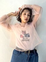 ルーク(LUKE) 切りっぱなしボブパーマ風アレンジ◯