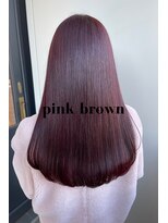 シャルムバイケンジ(Charm.by KENJE)&nbsp;【ピンクブラウン】銀座/似合わせカット/トリートメント/カラー