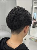 ニュアンスパーマガイルヘアセンターパート