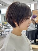 ショートボブ　簡単　大人丸みショート　近鉄奈良　田村梨乃