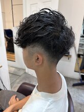 ライズ ヘア ブランド スウェル(RISE HAIR BRAND SWELL) フェードカット×スペインカール