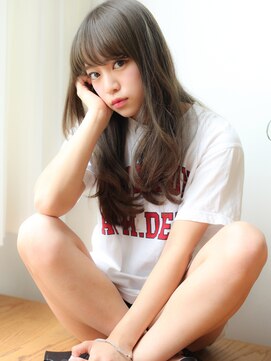 マイラ 銀座(myla) 20代30代40代50代ウェットヘアレイヤーカットオリーブベージュ