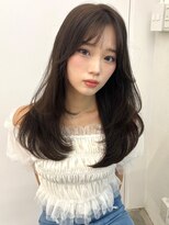 ユーフォリア 渋谷グランデ(Euphoria SHIBUYA GRANDE)&nbsp;韓国風レイヤー　顔周りレイヤー　小顔カット　透明感カラー