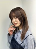 ロング×顔周りレイヤー