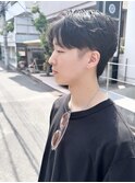 ゆるふわマッシュウルフ（パーマ刈り上げセンターパート）