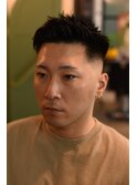 べリーショートダークアッシュニュアンスパーマ韓国マッシュ